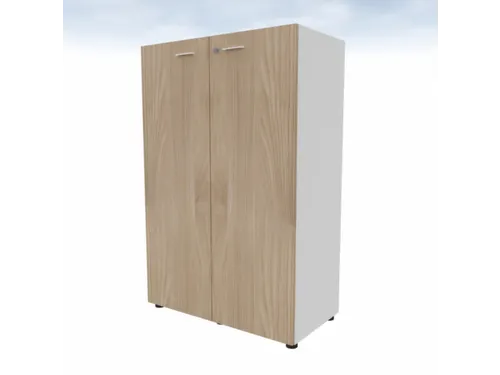 kantoorkast,HxBxD 1310x860x450mm,2xhouten vloer,3ordnerhoogte,romp wit