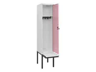locker met bank,HxBxD 1950x400x815mm,1vak,vak B 400mm,draaigrendel - 1