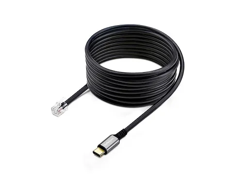 USB-C naar RJ9 Adapter voor Bureau Handset of Bedrade/Draadloze Koptel