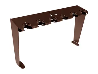 Steprek voor 6 steppen L 1006mm eenzijdig RAL8017 - 3