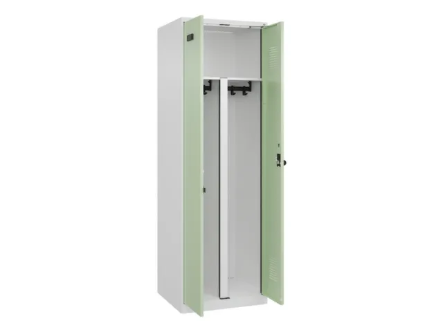 PBM-locker,HxBxD 1850x600x500mm,2vak,vak B 300mm,draaigrendel