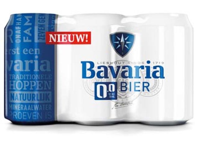 Bavaria Bier, Alcoholvrij, Blik 33 Cl, Pak 6 Stuks | DiscountOffice.nl