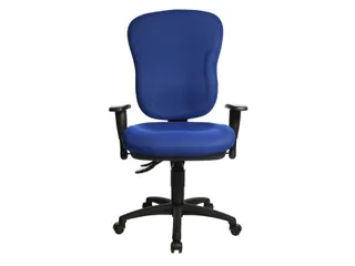 Bureaustoel Topstar Wellpoint 30 SY blauw stof - 1