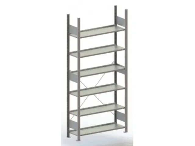 Rayonnage de bureau sans boulons suivant HxlxP 1850x1006x636mm 6tablet