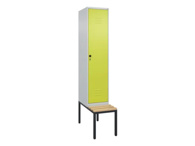 armoire vestiaire noir et blanc HxlxP 2120x400x815mm 1compart.