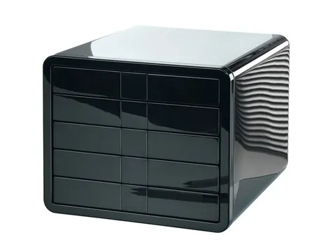 Module tiroirs HAN i-Box 5 tiroirs fermés noir