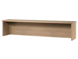 opzetvitrine,HxBxD 350x1200x320mm,hout,notenboom,slijt- en krasvast