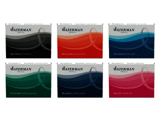 Inktpatroon Waterman kort Zwart 6 stuks - 3
