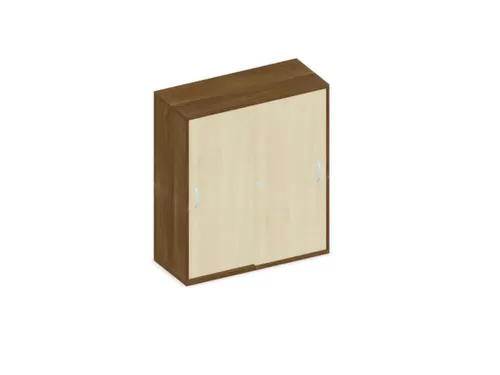 Schuifdeurkast 1150x1000x430mm Decor Romp Noten Decor Front Esdoorn