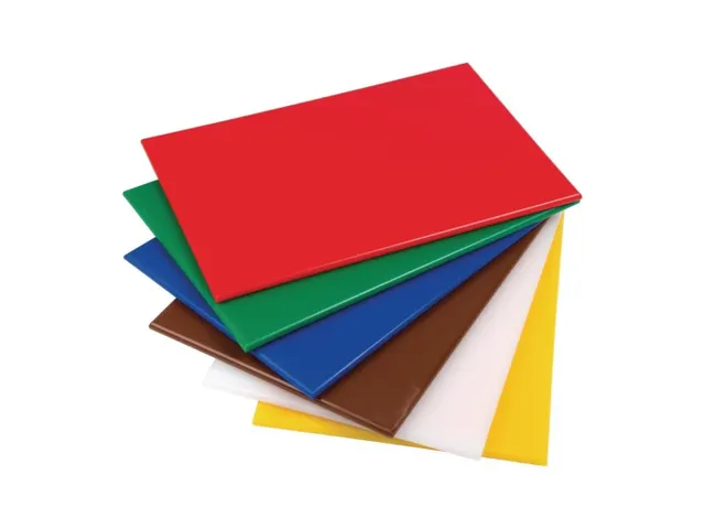 Planche à découper Hygiplas LDPE 450x300x10mm bleu