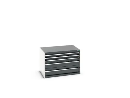 ladekast HxBxD 700x1050x750mm 5laden romp RAL7035 front RAL7016