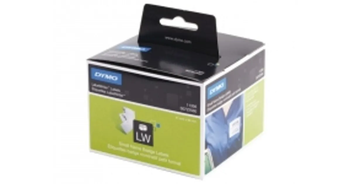 Labeltape Dymo 16953 D1 718040 12mmx3.5m nylon zwart op wit