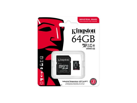 64GB microSDXC Industrial C10 A1 pSLC +