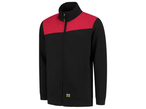 Tricorp 302014 sweatvest zwart/rood maat S