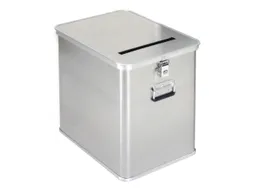 Dossierafvalbak 80 Liter Aluminium 650x435x385mm Inworpsleuf