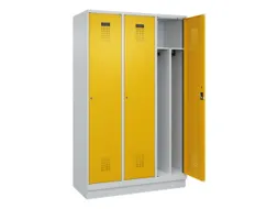 locker voor scheiding van kleding,HxBxD 1950x1200x500mm,3vak