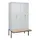 PBM-locker met bank,HxBxD 2120x1200x815mm,4vak,vak B 300mm