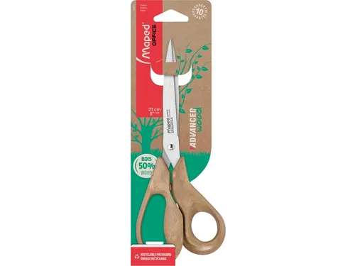 Schaar Maped Office Advanced Wood 21cm bruin