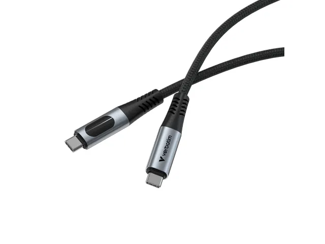 S+C Usb-C/Usb-C Kabel zwart 240W 31849 40Gbps 1.20m