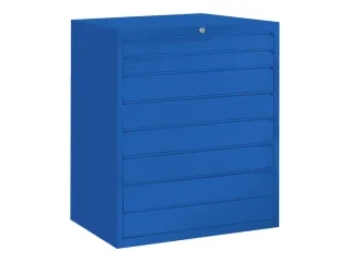 ladekast HxBxD 1000x1023x600mm 8laden RAL7035 front RAL5010 - 2