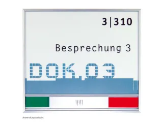 Deurbordje Newage Vrij-/Bezet-Weergave 133x150x6mm Aluminium Profiel - 1