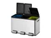 Essential splitted Recycler Pedaalemmer 3x10 Liter Mat RVS