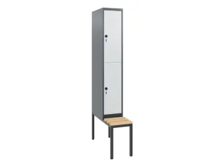 Dubbeldekse dekenkist,HxBxD 1950x300x815mm,1x2vak.,vak B 300mm - 1