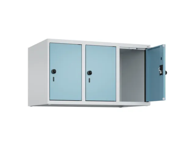 opzetkast,v. locker,3vak.,vak B 300mm,HxBxD 500x900x500mm,draaigrendel