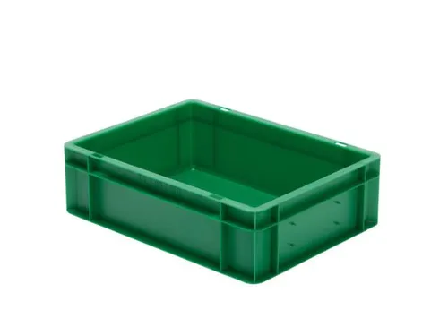 Euronorm-stapelbak 10l 120x400x300mm Wanden/bodem Gesloten Groen