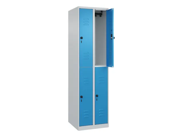 dubbeldekse locker,HxBxD 1850x500x500mm,2x2vak.,vak B 250mm