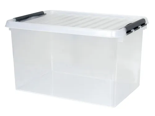 stapelbak,HxLxB 340x600x400mm,62l,PP,transparant,Wanden gesloten