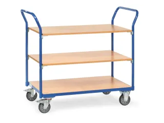 Tafelwagen 1800 200kg 2 Etages 850x500mm Houten Plaat - 1