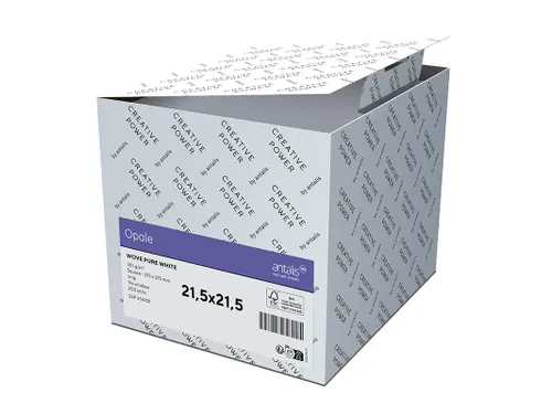 Envelop Vierkant 215x215mm Strip Opale Velijn reference 130µm hoogwit
