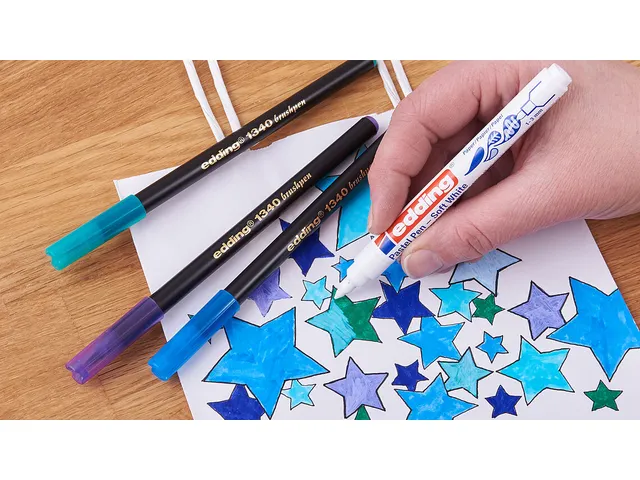 Viltstift edding 1500 soft wit