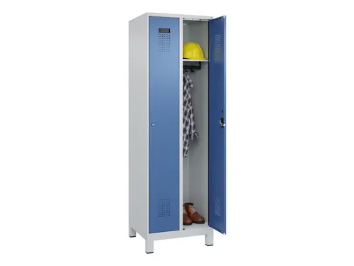locker,HxBxD 1950x600x500mm,2vak,vak B 300mm,cil.-slot,voeten