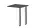 table de rallonge,haut. régl.,HxlxP 720-840x600x600mm,MS-gris foncé