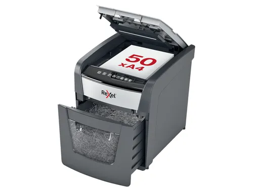 Papiervernietiger Rexel Optimum Auto+ 50X P-4 snippers 4x28mm