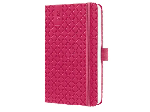 Weekagenda Flair A6 2026 (NL/FR/EN/DU) Fuchsia Pink Hardcover