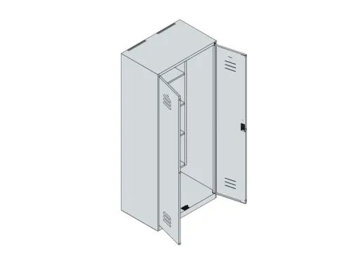 schoonmaakkast,HxBxD 1850x800x500mm,links 4vakken