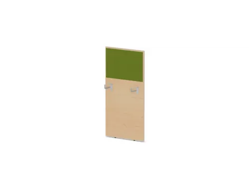baliepaneel,v. bureau,aanbouw links,B 600mm,NE-esdoorn,BN7048-groen