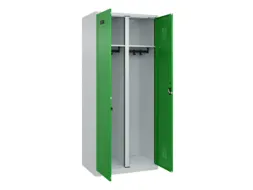 locker voor scheiding van kleding,HxBxD 1850x800x500mm,2vak