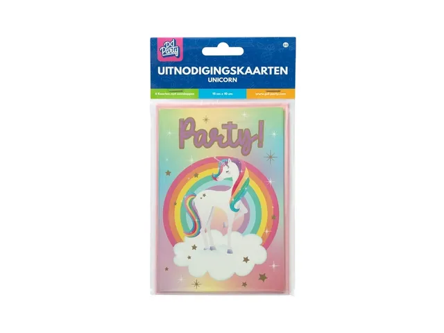 Uitnodigingskaarten Unicorn