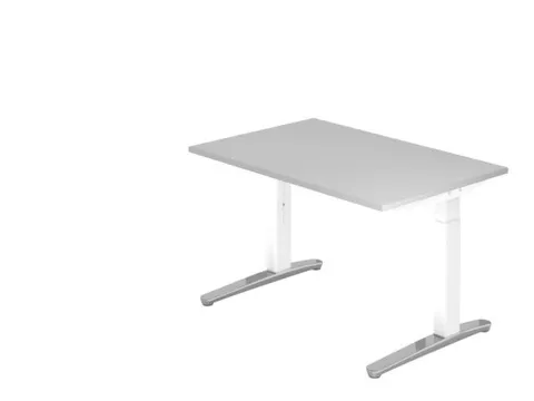 In hoogte verstelbaar bureau,HxBxD 680-850x1200x800mm,blad grijs
