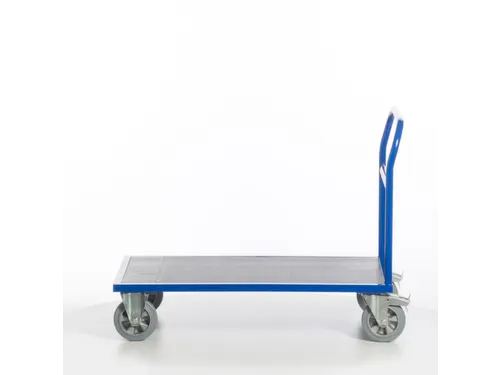 Platformwagen 1000kg Laadvlak Lxb 1200x800mm 1 Duwbeugel Ral 5010