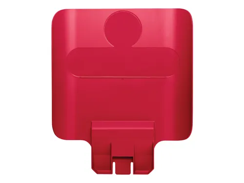 Paneel Rubbermaid Slim Jim Recyclestation voor label rood