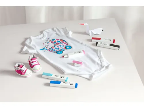 Textielmarkers Faber-Castell 5 stuks "BABY"