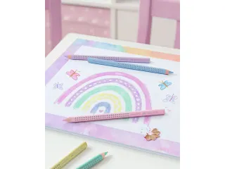 Kleurpotlood Faber-Castell Jumbo Grip pastel etui 5 stuks - 6