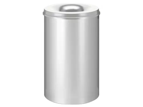 Vlamdovende papierbak 110 liter Zilver