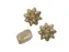 Polyband combi set glitter goud cadeaulint 1 ei 2 rozetten