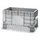 Maxi-Container 220 liter 550x640x1020mm Pe Gesloten Grijs